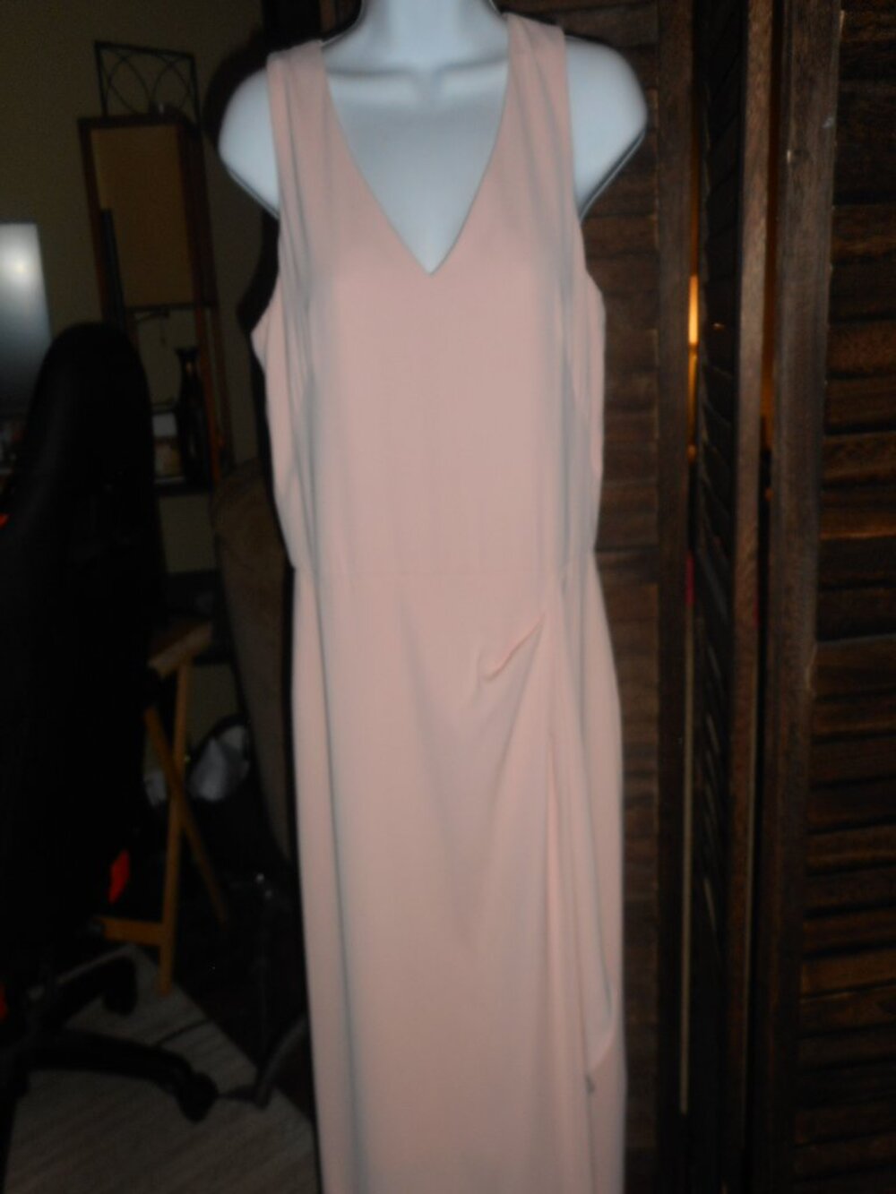 Ralph Lauren light pink waterfall dress, size 6